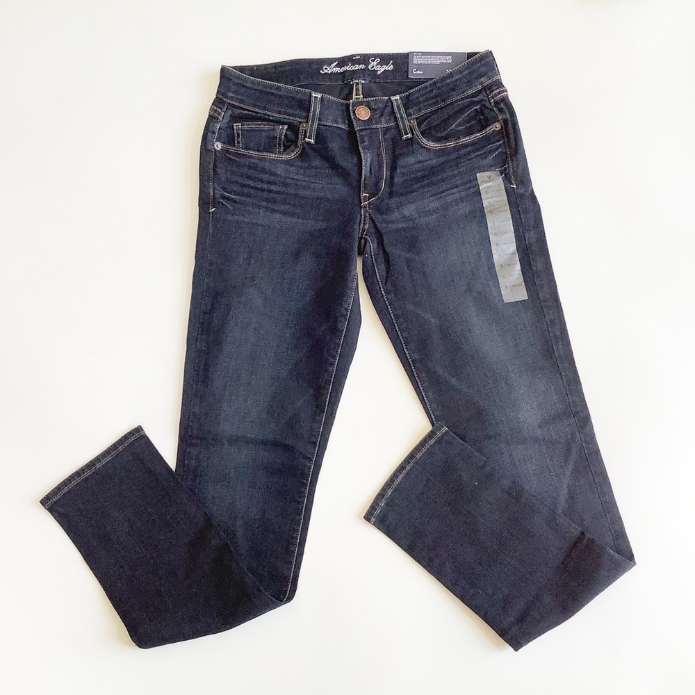 AEO Low Rise Stretch Skinny Jeans 6 NWOT